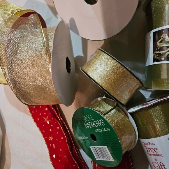 Assorted Gold, Bronze and Red Ribbon Collection - Picture 8 of 9